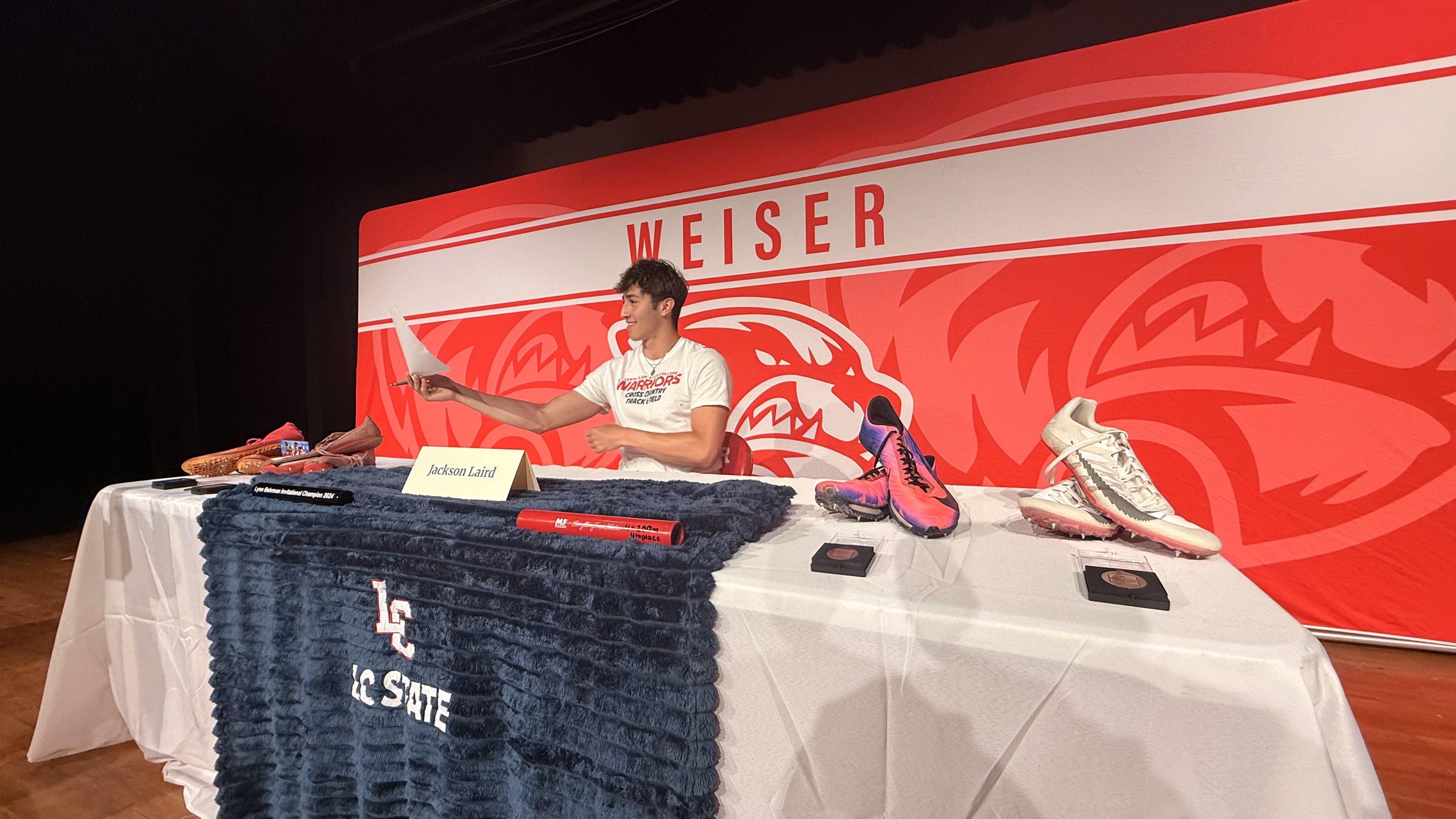 Weiser’s Jackson Laird Signs With Lewis-Clark State for Track and Field